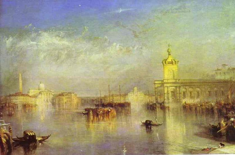 J.M.W. Turner The Dogana, San Giorgio, Citella, From the Steps of the Europa. Sweden oil painting art